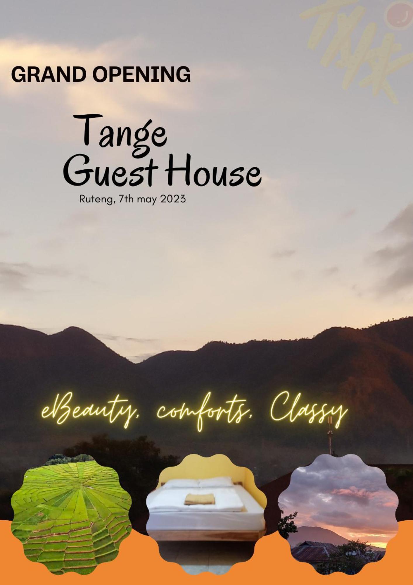 Tange Guest House Рутенг Екстер'єр фото